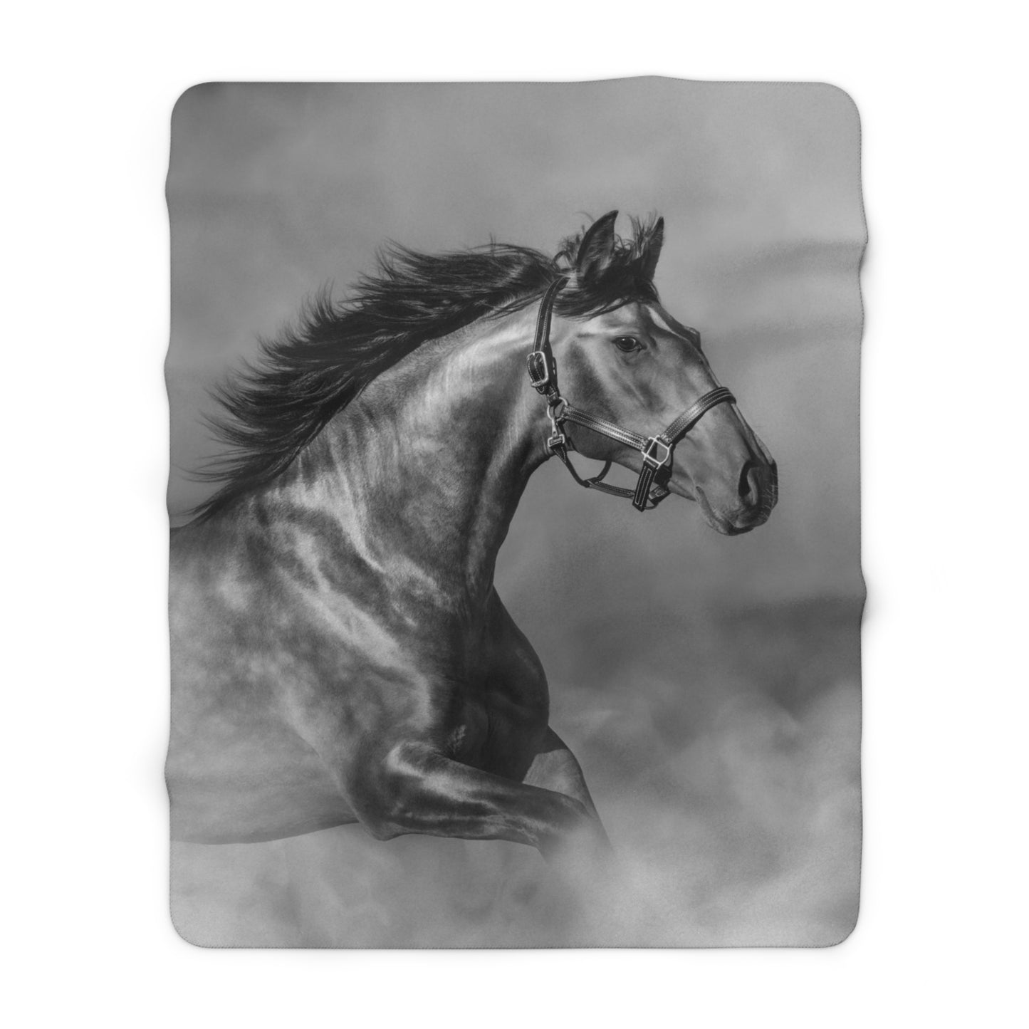 Andolusian Horse Sherpa Fleece Blanket