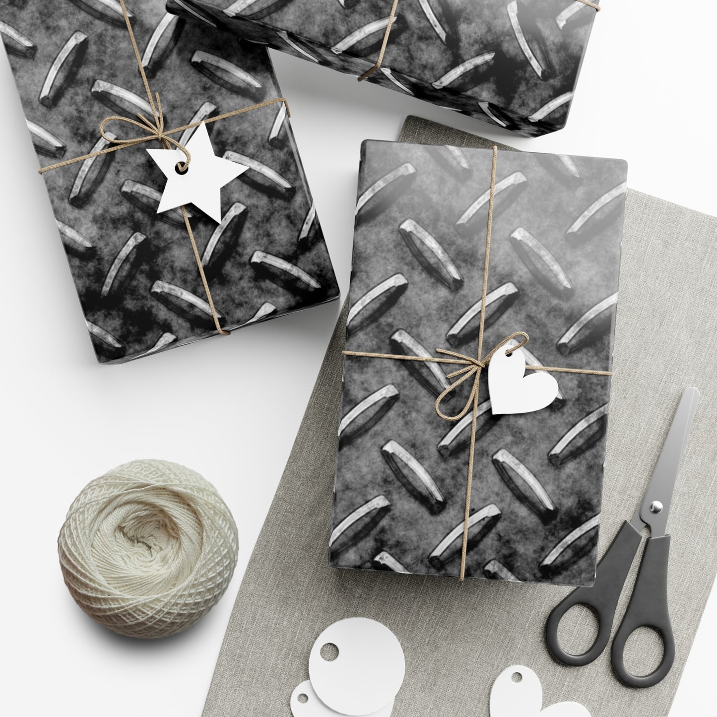 Treadplate Gift Wrap Papers