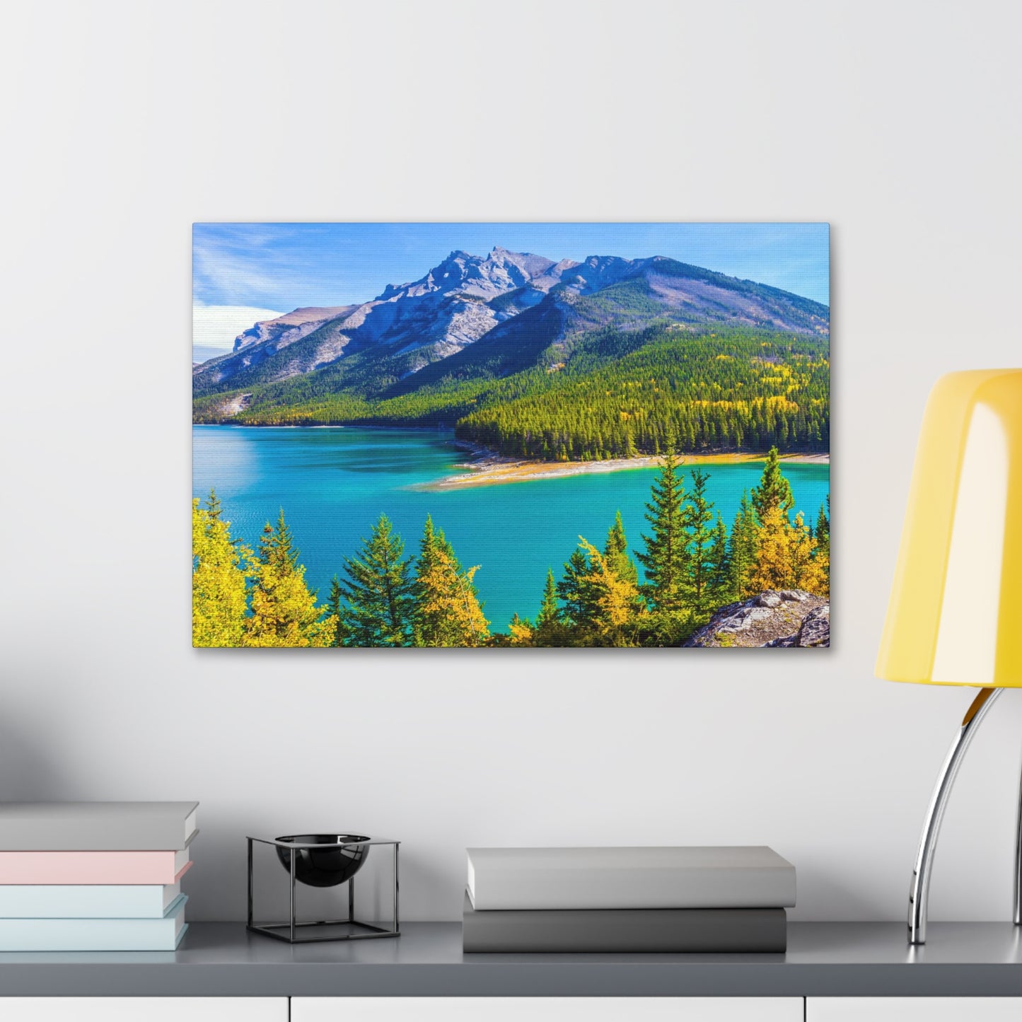 Lake Minnewanka Alberta Canadian Rocky Series - Canvas