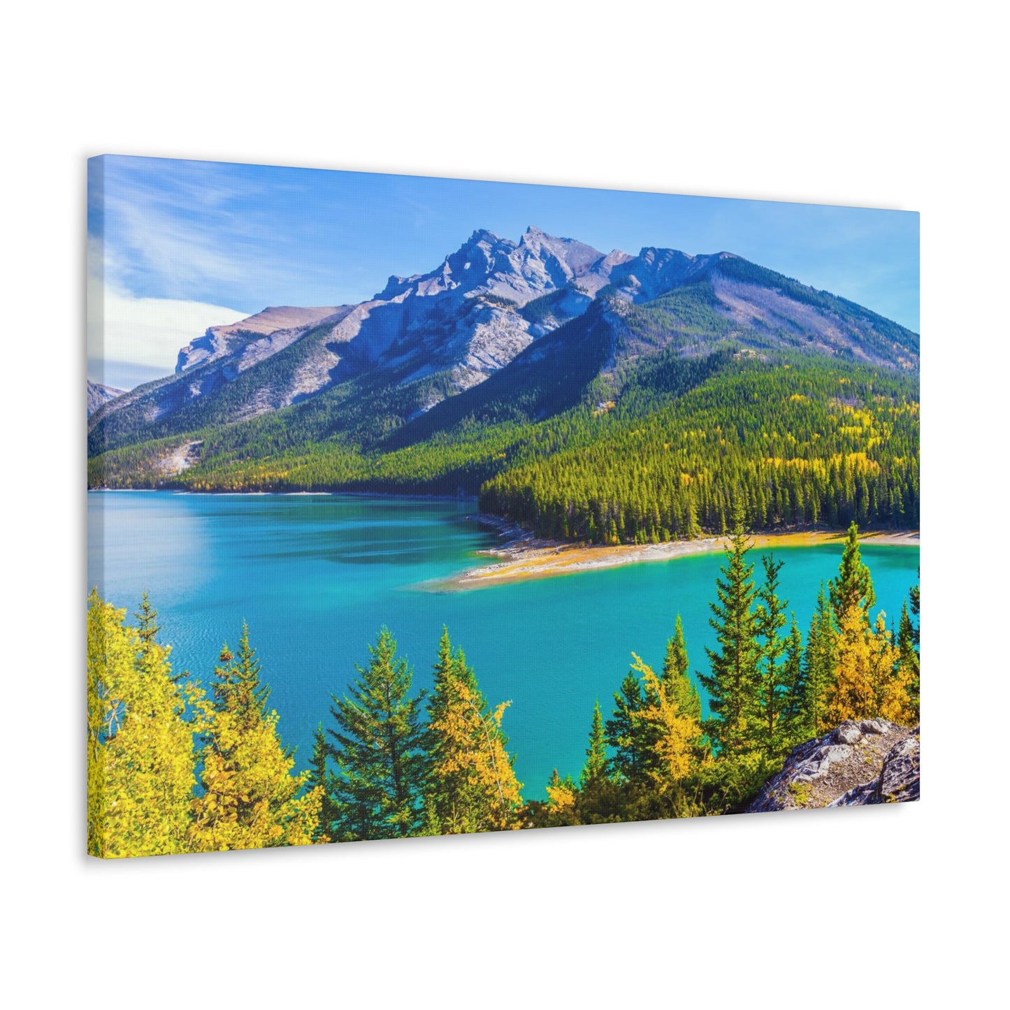 Lake Minnewanka Alberta Canadian Rocky Series - Canvas