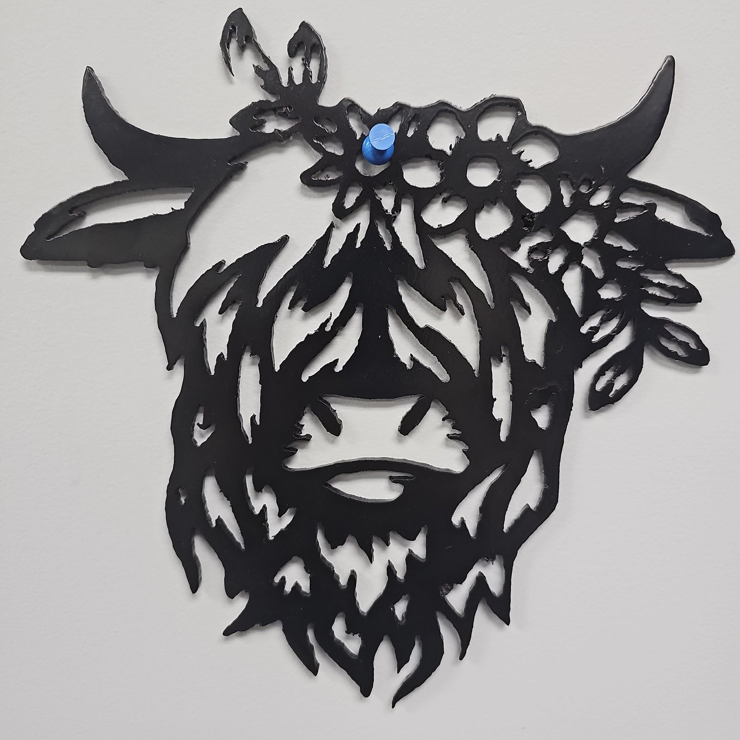 Highland Cow Medium Metal Art