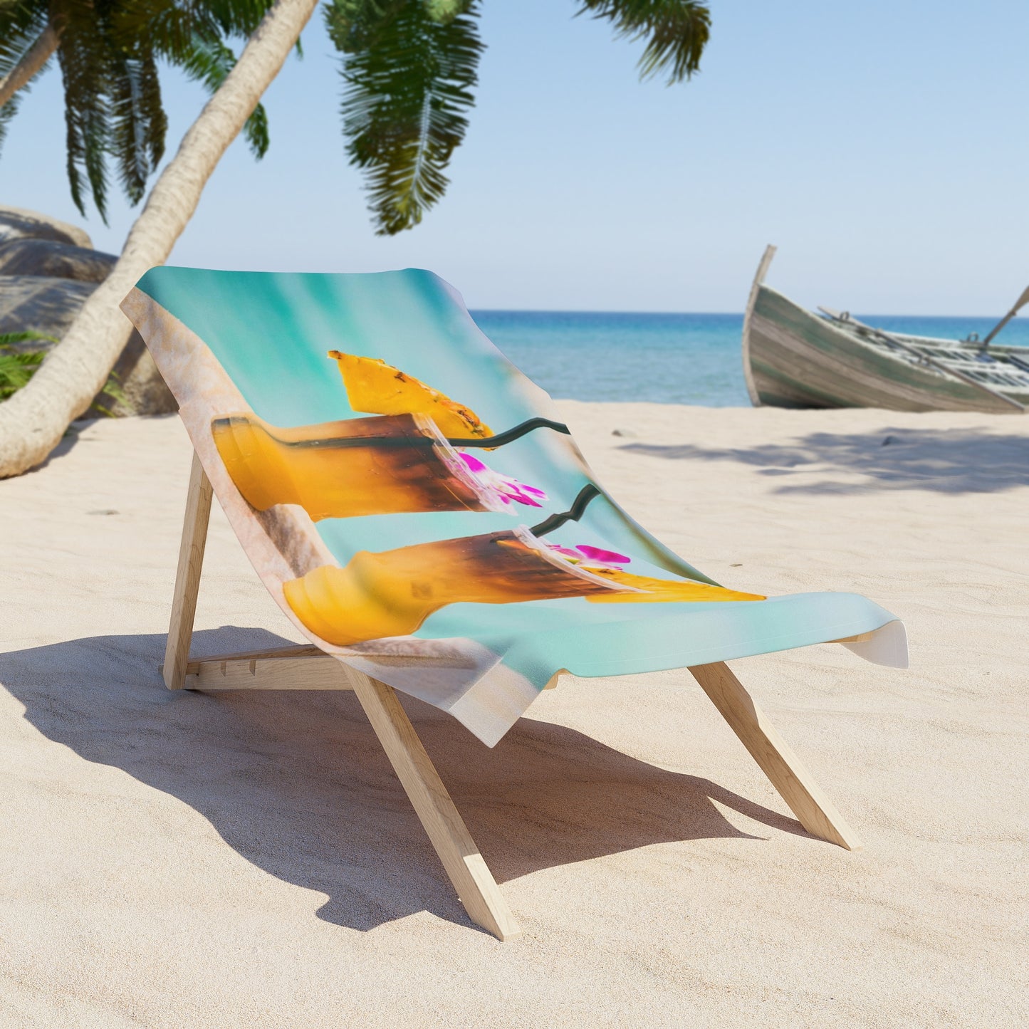 Drinks on The Beach Towel