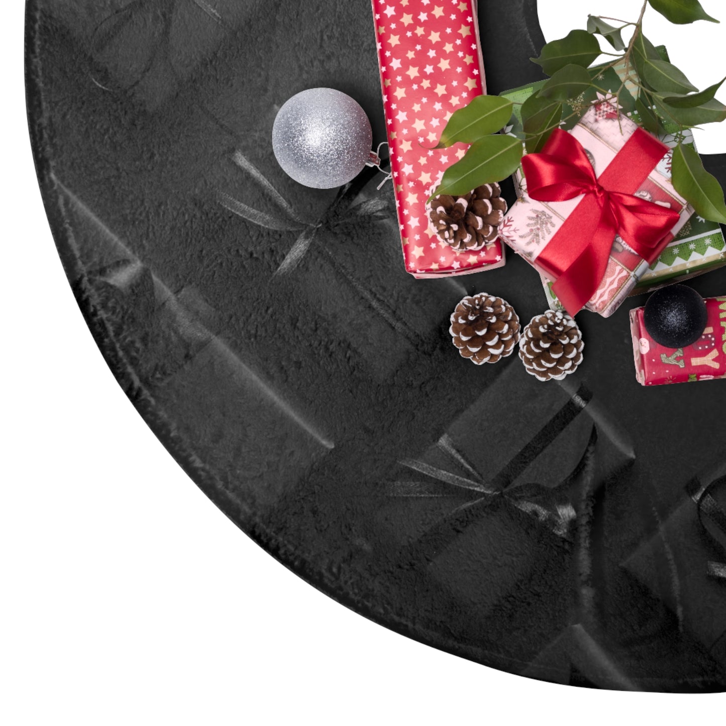 Classic Black Christmas Tree Skirts