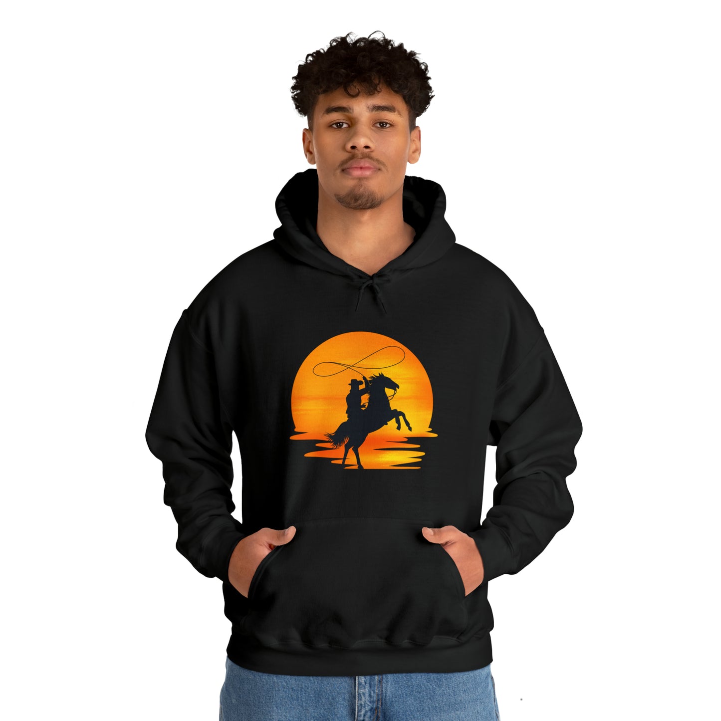 Cowboy sunset - Unisex Heavy Blend™ Hooded Sweatshirt