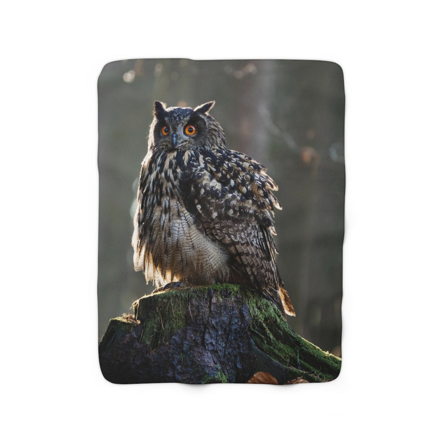 Owl Sherpa Fleece Blanket