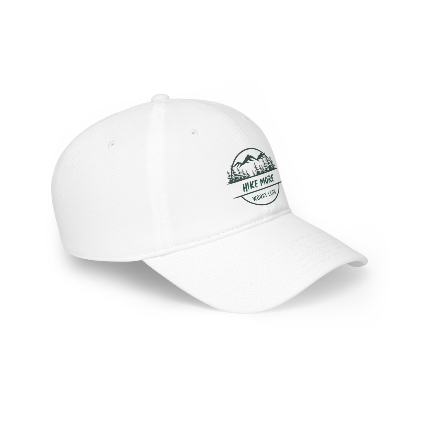 Low Profile Baseball Cap - Hike More Worry Less