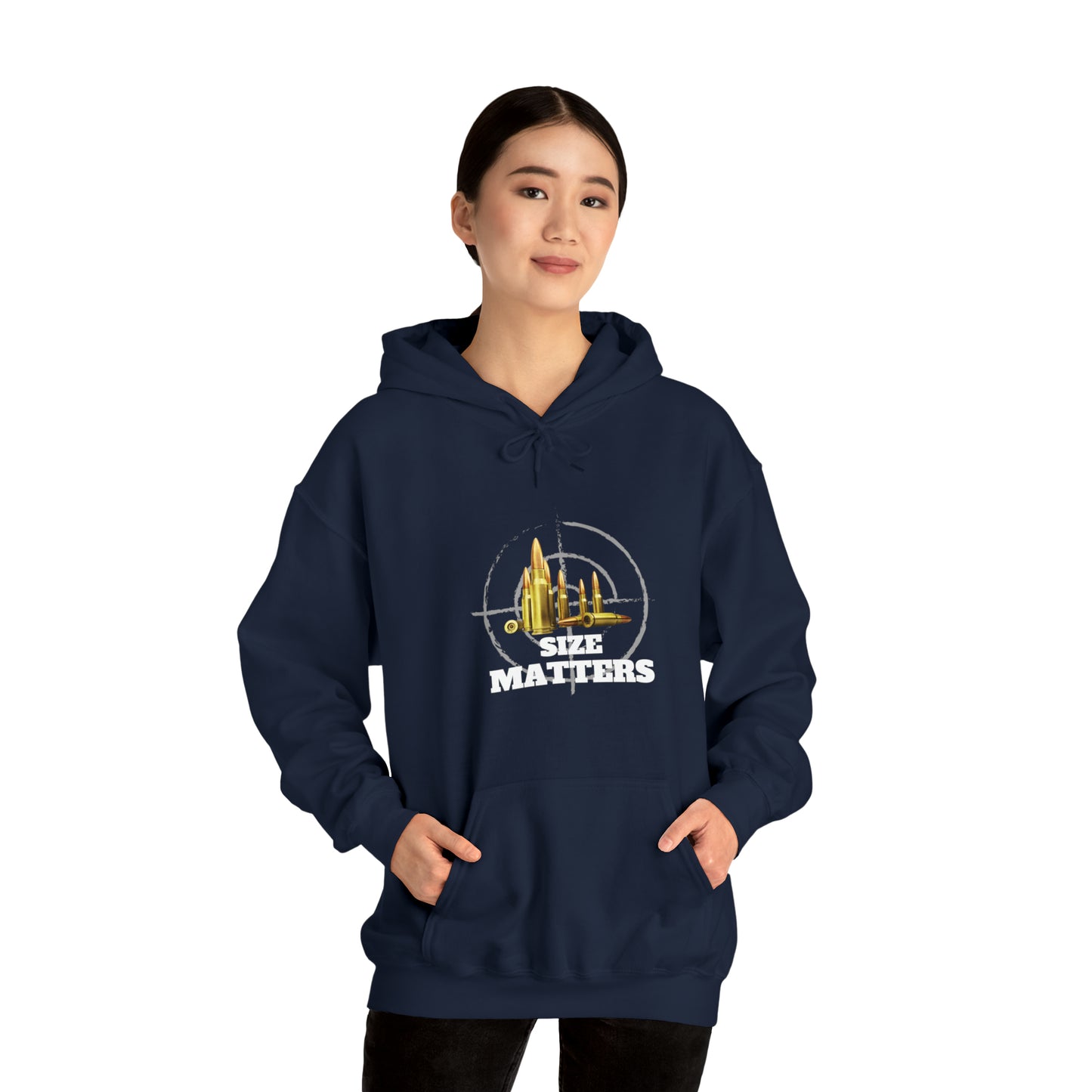 Size Matters - Unisex Heavy Blend™ Hooded Sweatshirt