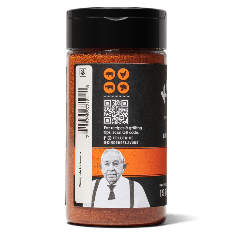 Kinder's Habanero Pineapple Barbecue Seasoning, 5 oz SlobsRus BBQ