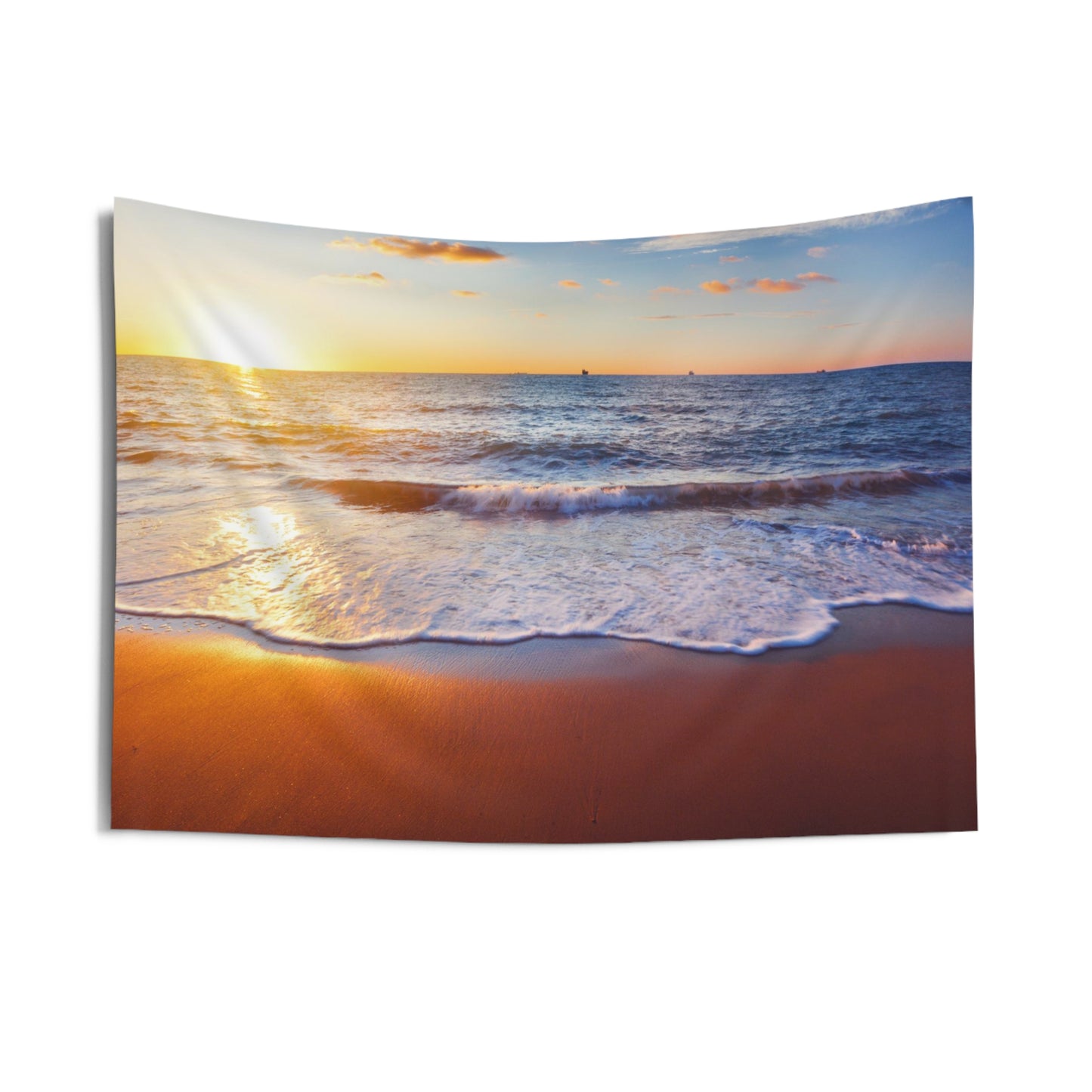 Beach Sunset Indoor Wall Tapestries