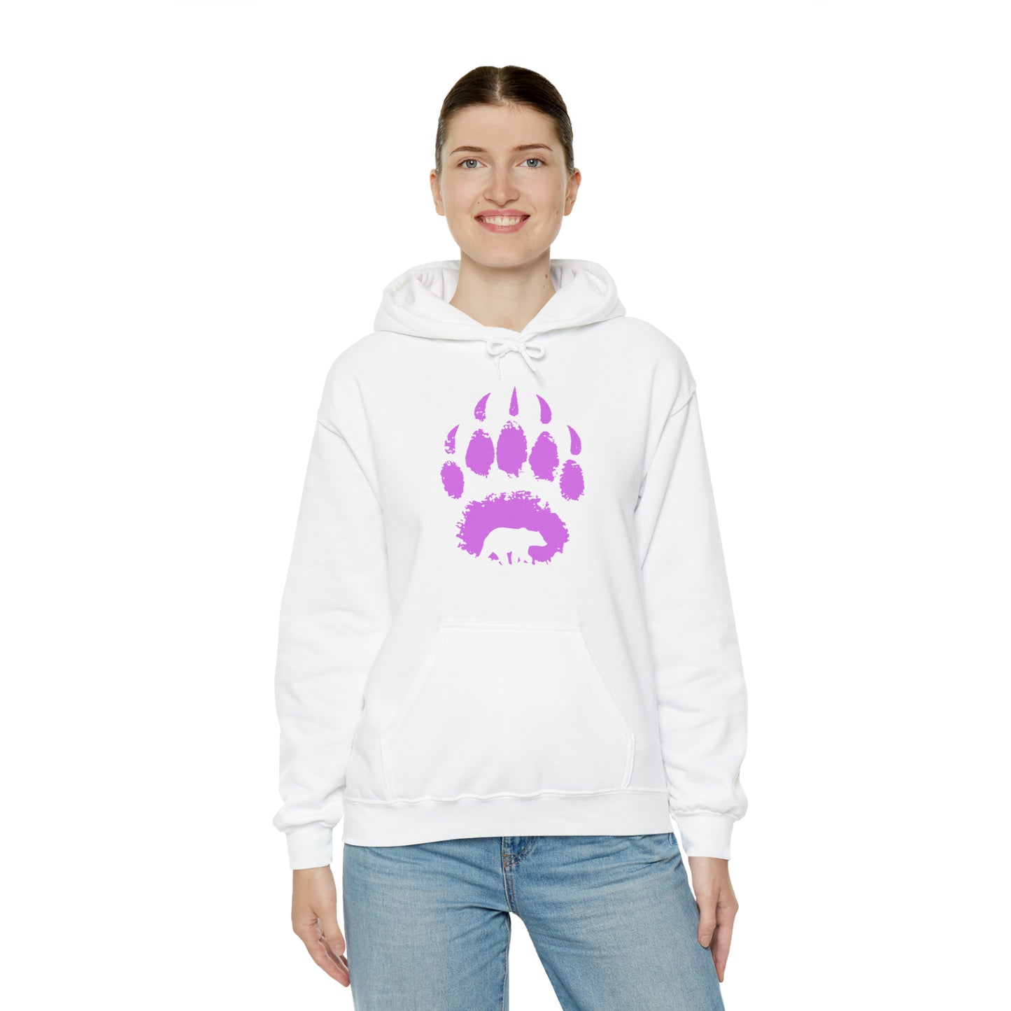 Bear paw purple - Unisex Heavy Blend™ Hooded Sweatshirt