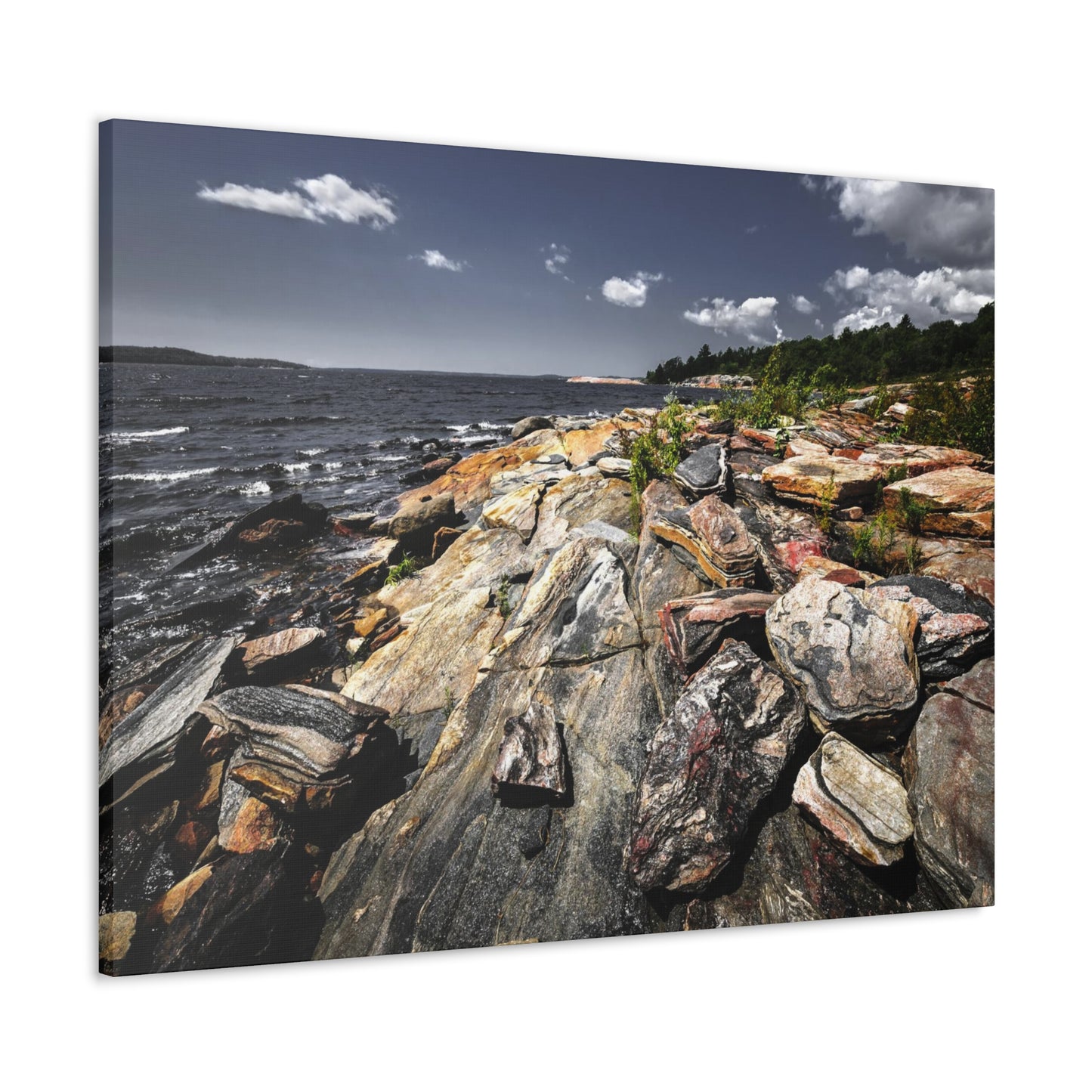 Georgian Bay Landscape Parry Sound Ontario - Canvas