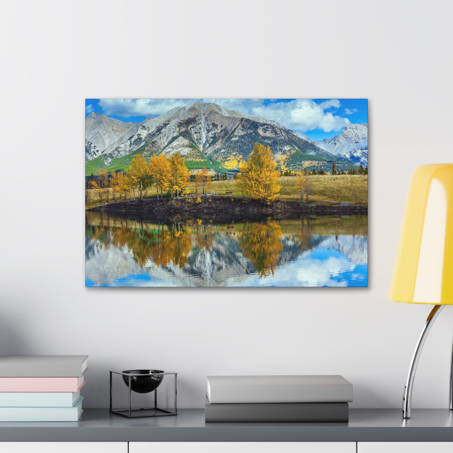 Three Sisters Canmore, Alberta in the Fall Canvas Gallery Wraps
