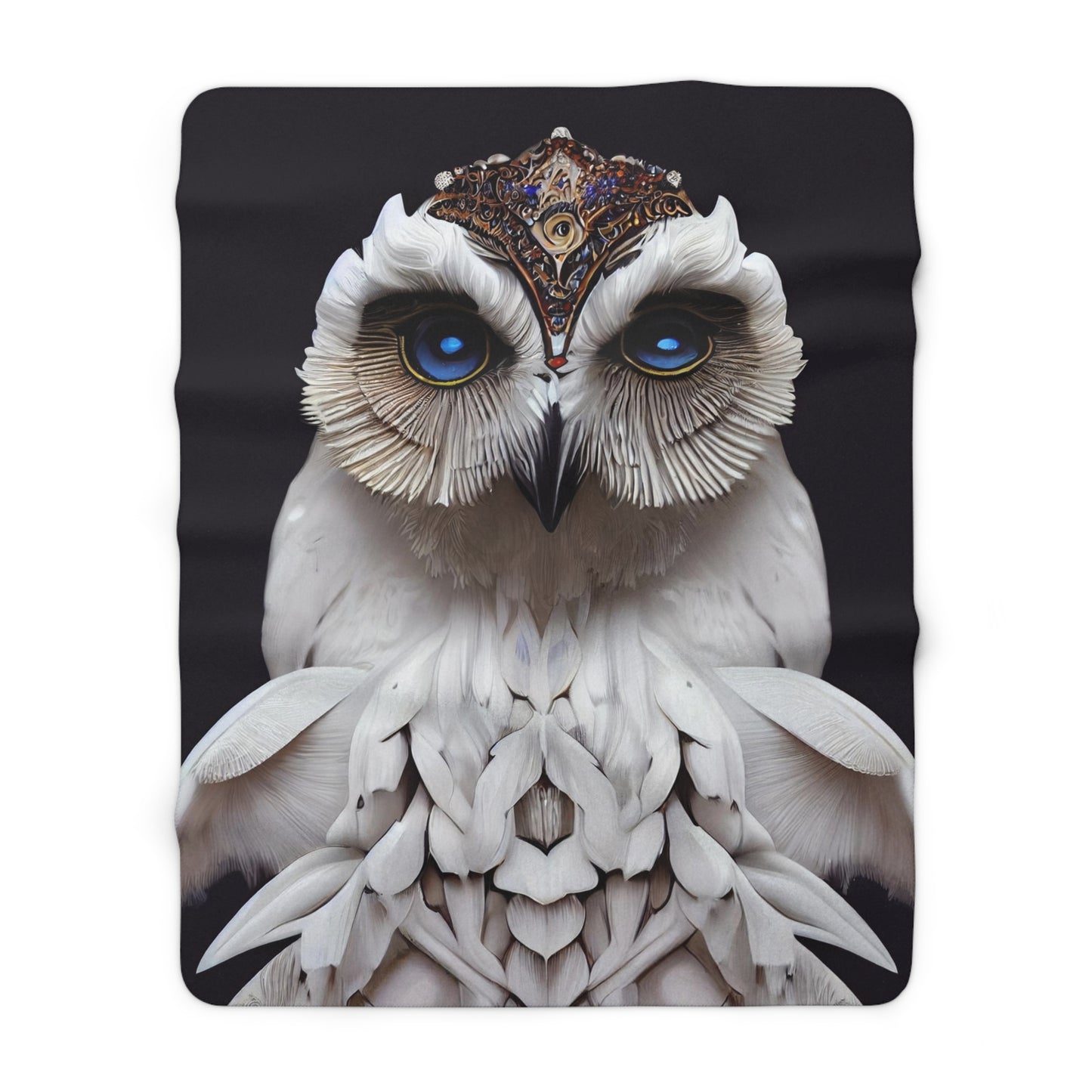 Majestic Owl Sherpa Fleece Blanket