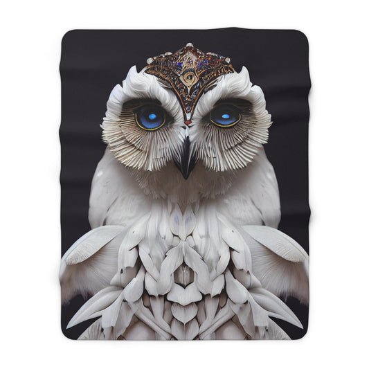 Majestic Owl Sherpa Fleece Blanket