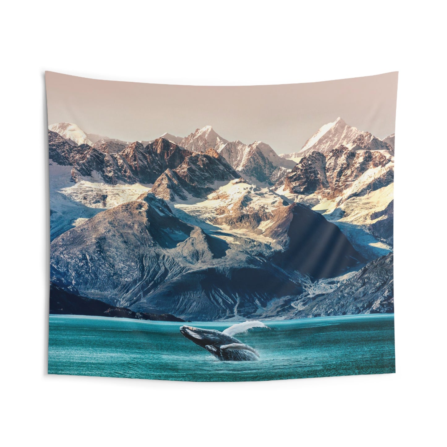 Whale watching Mountains Indoor Wall Tapestries