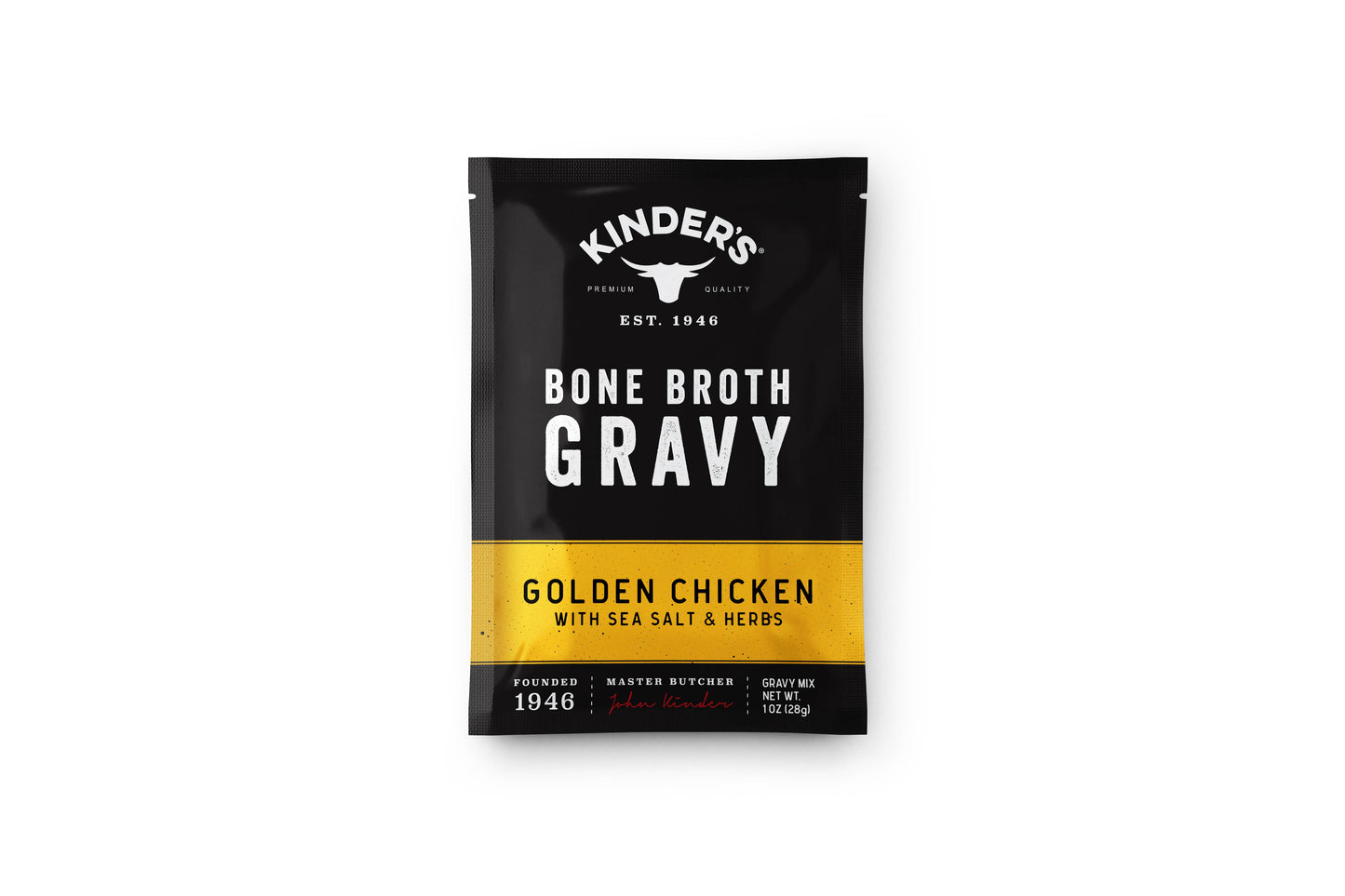 Golden Chicken Bone Broth Gravy with Sea Salt and Herbs