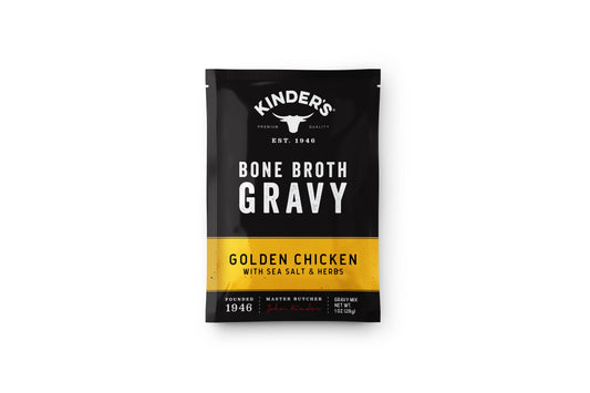 Golden Chicken Bone Broth Gravy with Sea Salt and Herbs