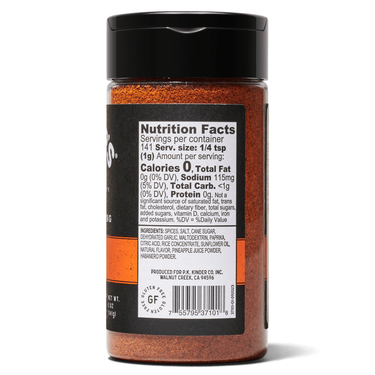 Kinder's Habanero Pineapple Barbecue Seasoning, 5 oz SlobsRus BBQ
