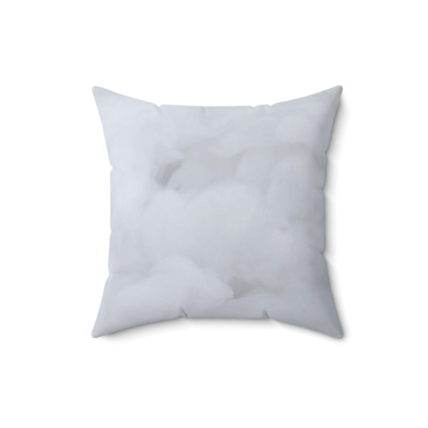 Black Stallion in the fog Square Pillow