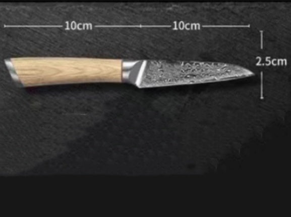 V-Gold 67-Layer Damascus Kitchen Knife – Stainless Steel Chef, Cleaver & Utility Knife