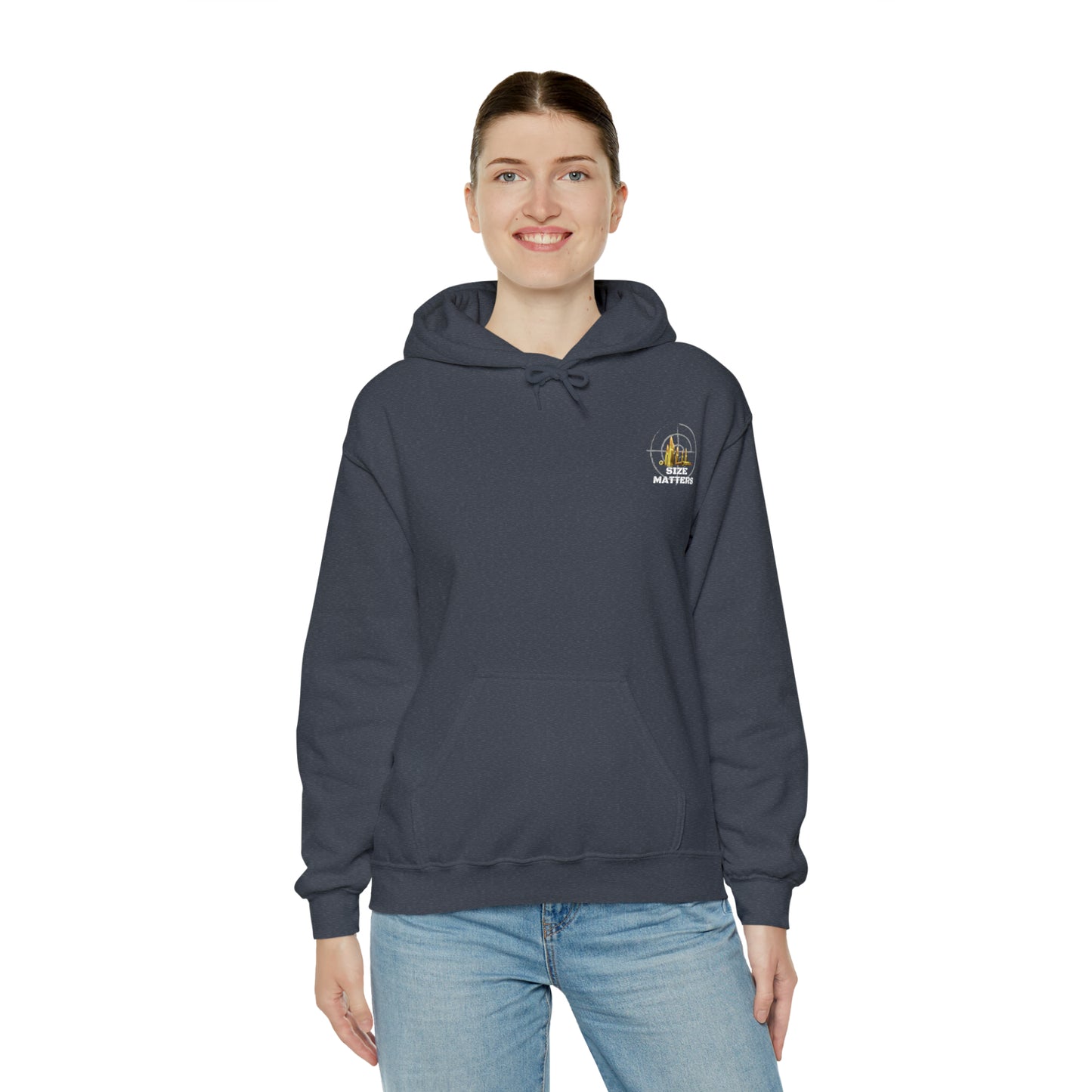 Size Matters - Unisex Heavy Blend™ Hooded Sweatshirt