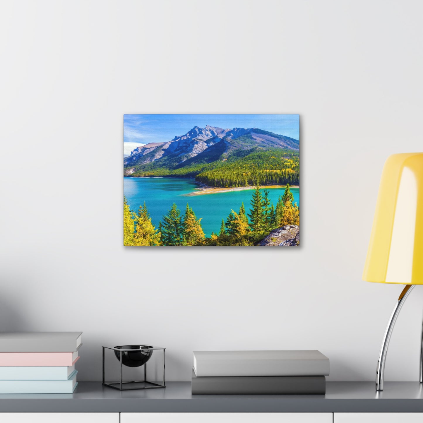 Lake Minnewanka Alberta Canadian Rocky Series - Canvas