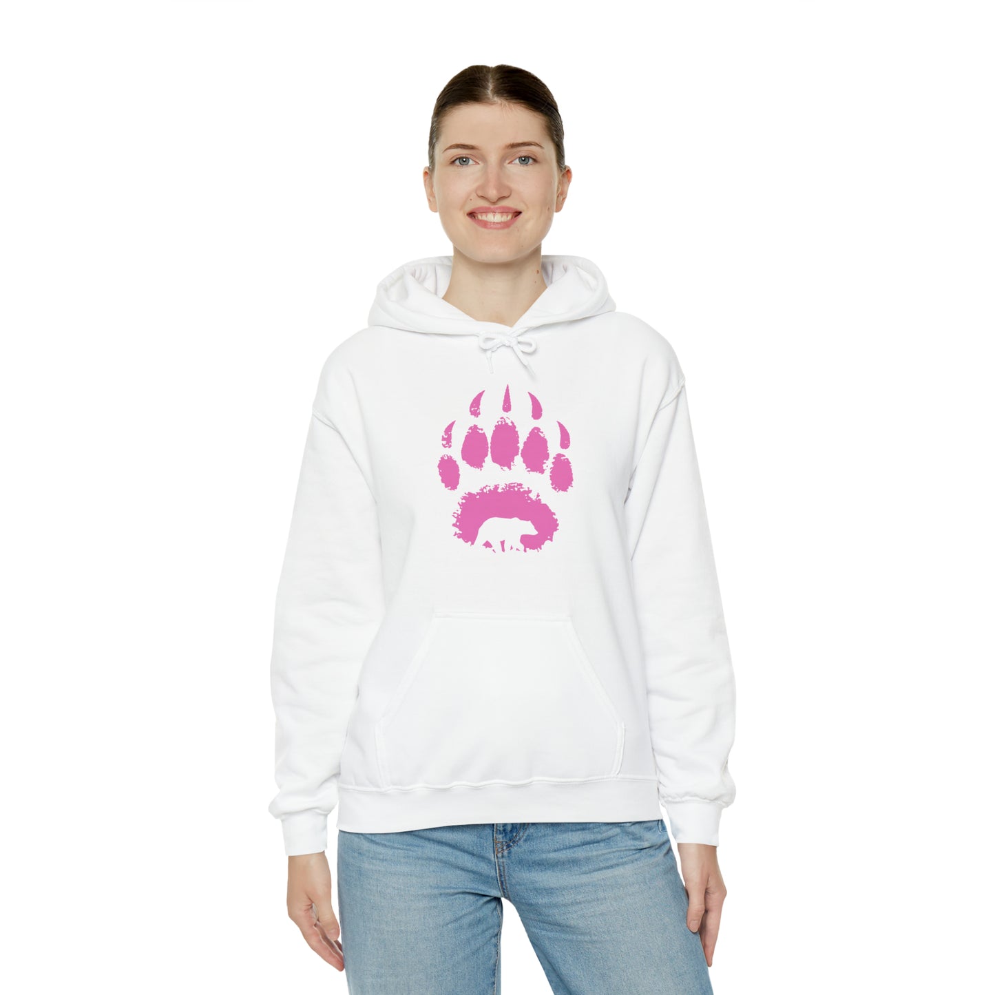 Bear paw pink - Unisex Heavy Blend™ Hooded Sweatshirt