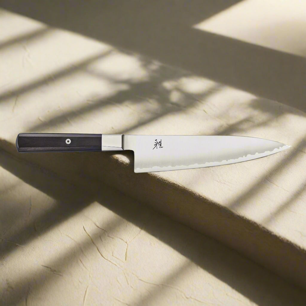 MIYABI 4000 FC Series 8-Inch Gyutoh Knife – Black Handle Ginza Steel