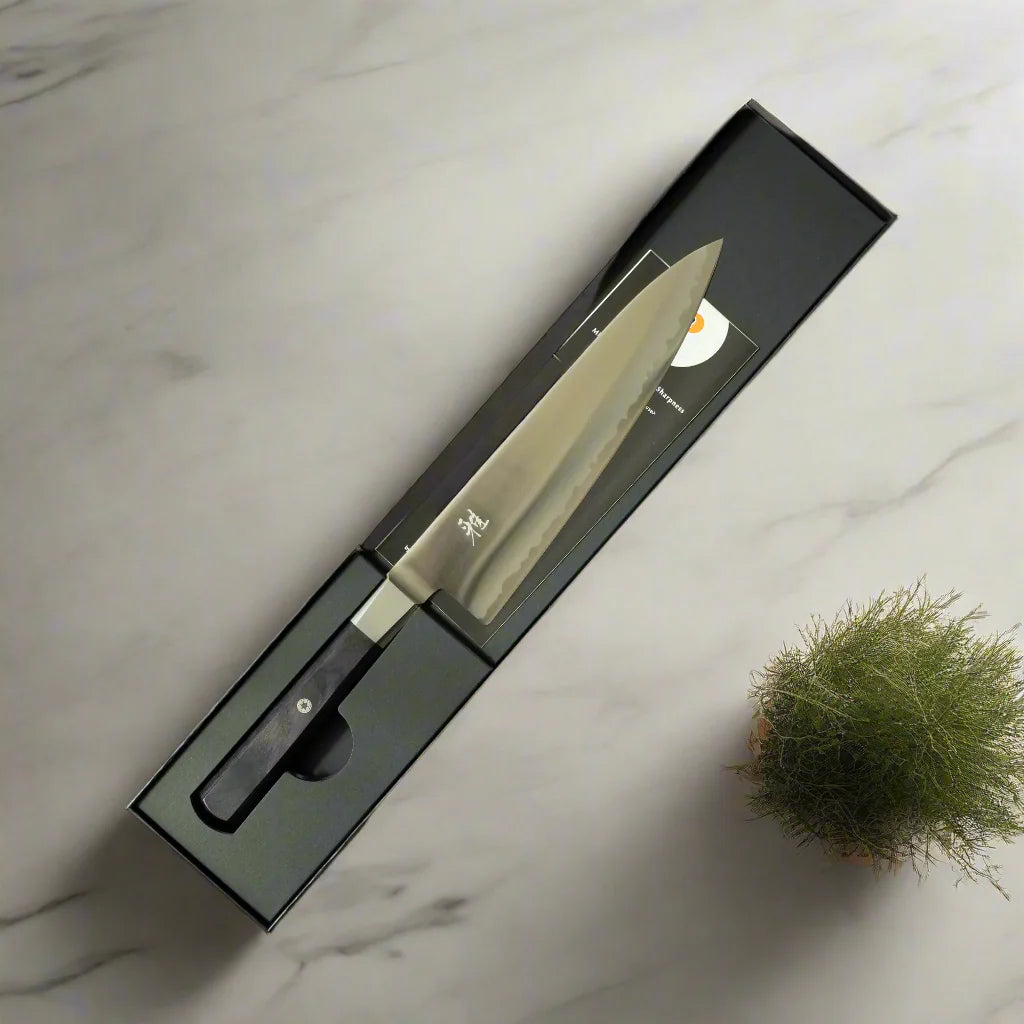 MIYABI 4000 FC Series 8-Inch Gyutoh Knife – Black Handle Ginza Steel