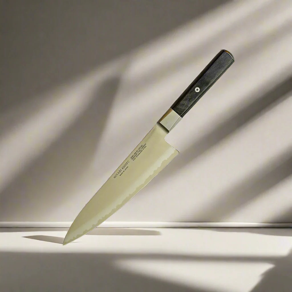 MIYABI 4000 FC Series 8-Inch Gyutoh Knife – Black Handle Ginza Steel