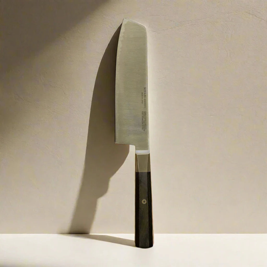 MIYABI 4000 FC 6.5-Inch Nakiri Knife – Black Handle Ginza Steel
