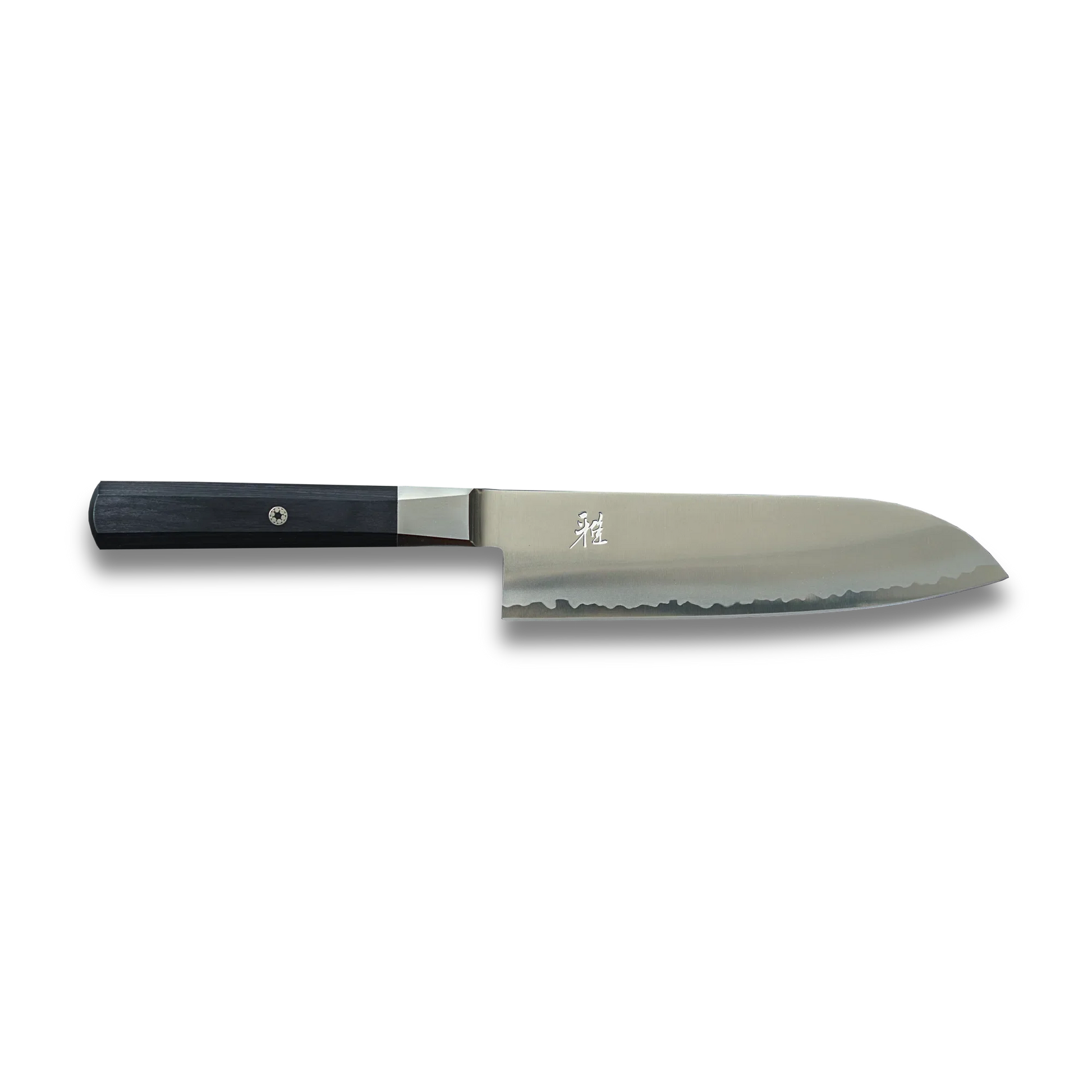 MIYABI 4000 FC 7-Inch Santoku Knife – Black Handle Ginza Steel