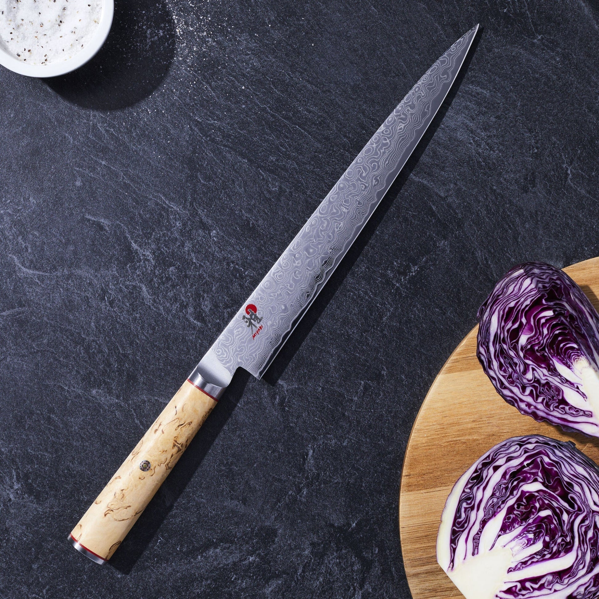 MIYABI 5000 MCD - 9-inch, Sujihiki, brown Ginza Steel