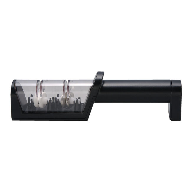 Miyabi Two‑Stage Diamond/Ceramic Handheld Sharpener Ginza Steel