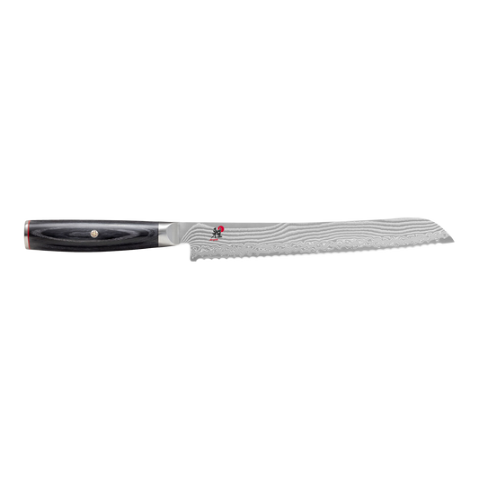 Miyabi Kaizen II 5000FCD 9.5″ Bread Knife – FC61 Core, 48‑Layer Damascus Steel Ginza Steel
