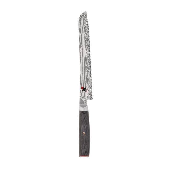 Miyabi Kaizen II 5000FCD 9.5″ Bread Knife – FC61 Core, 48‑Layer Damascus Steel Ginza Steel