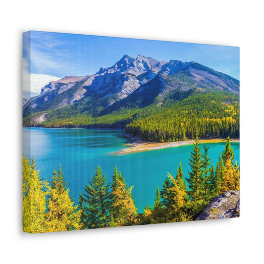 Lake Minnewanka Alberta Canadian Rocky Series - Canvas