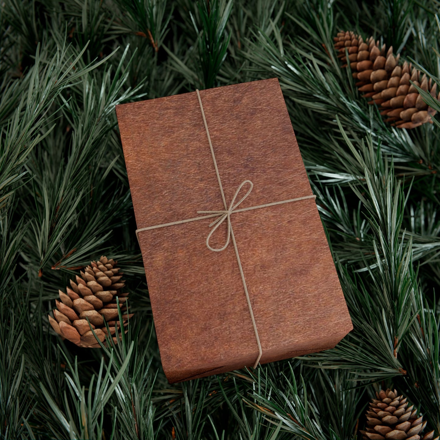 Brown Leather All Occasion Gift Wrap Papers