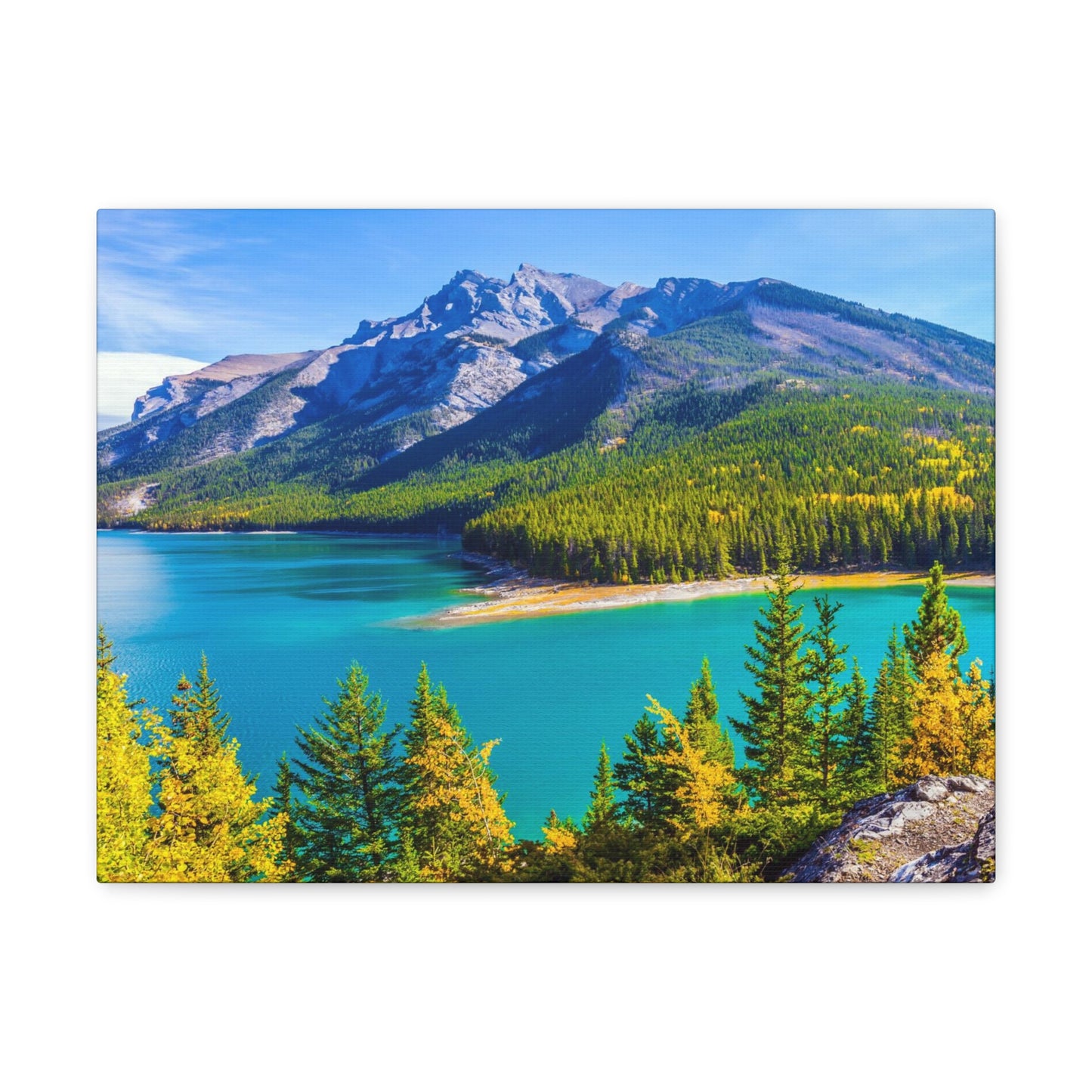 Lake Minnewanka Alberta Canadian Rocky Series - Canvas