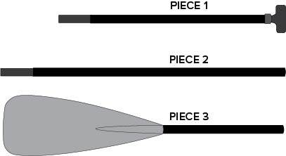 NRS Quest 3-Piece SUP Paddle