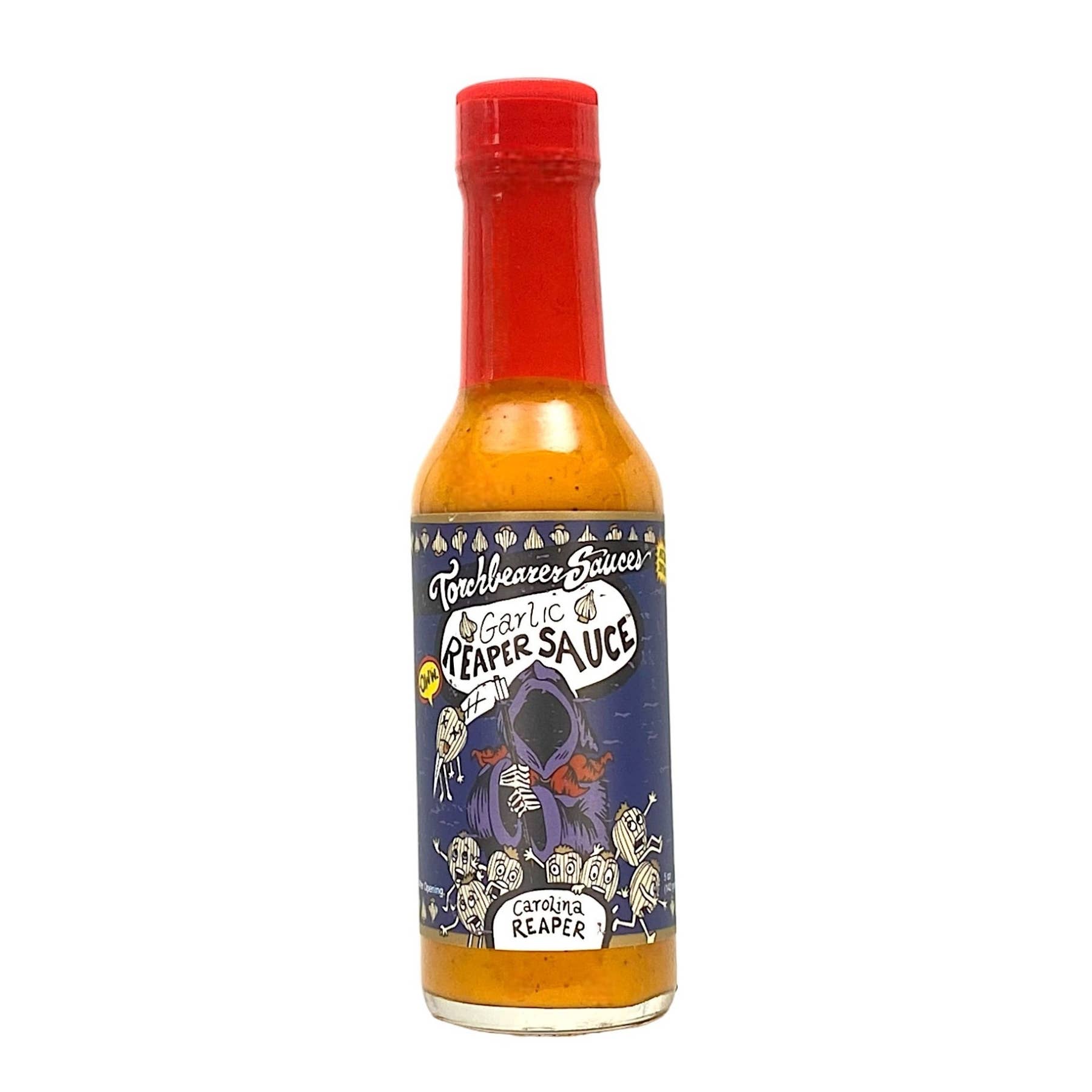 Torchbearer Garlic Reaper (Hot Ones) | 5oz Bottle | Extreme Heat 9.5/10 TorchBearer Sauces