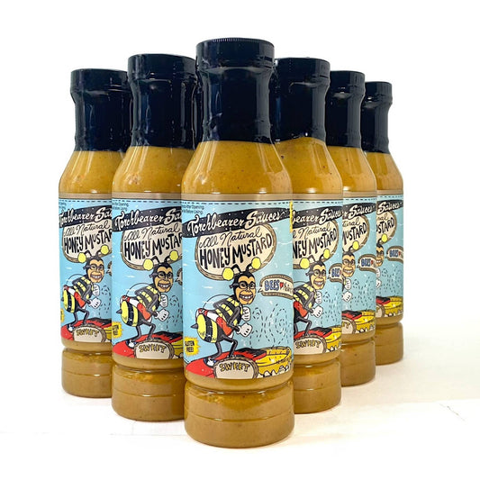 Torchbearer Honey Mustard | 12oz Bottle | Sweet Mustard | Heat 0/10