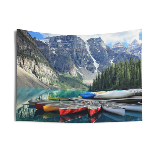 Moraine Lake Indoor Wall Tapestries