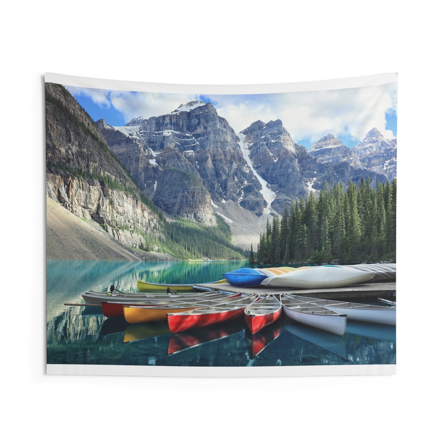 Moraine Lake Indoor Wall Tapestries