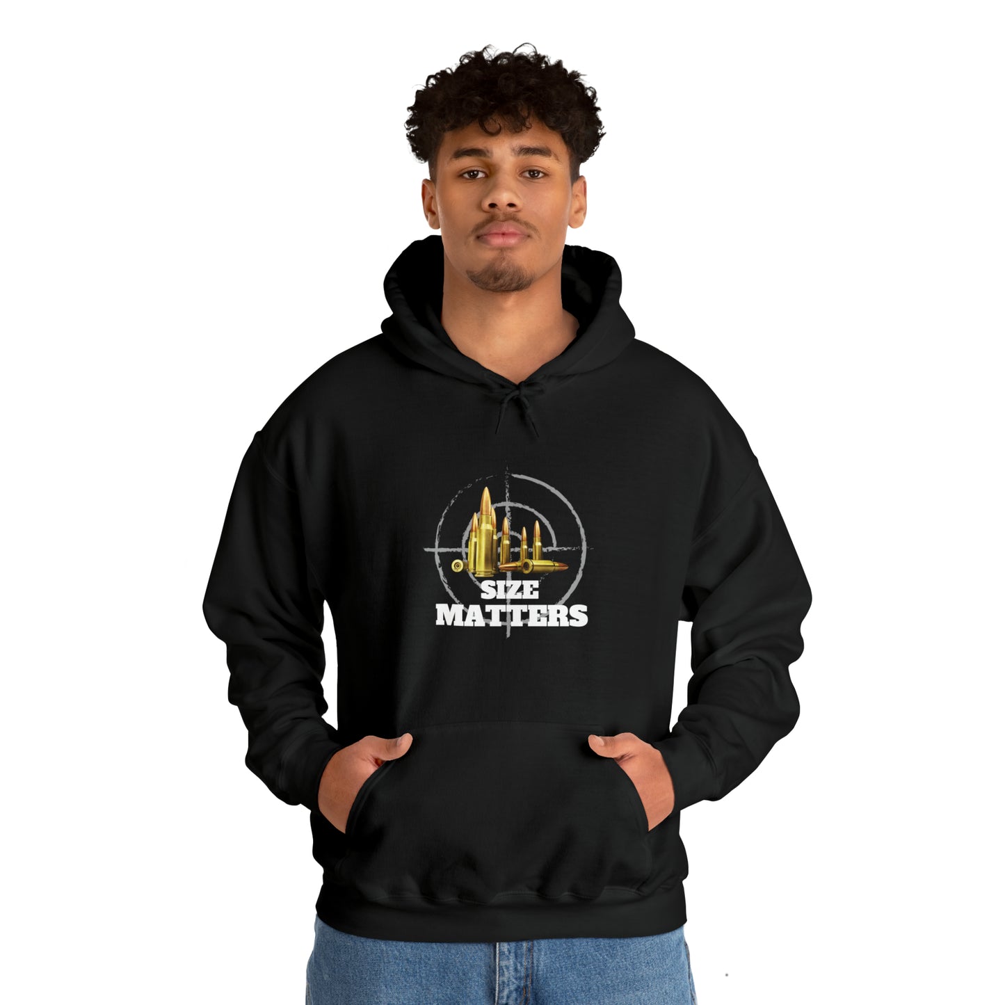 Size Matters - Unisex Heavy Blend™ Hooded Sweatshirt