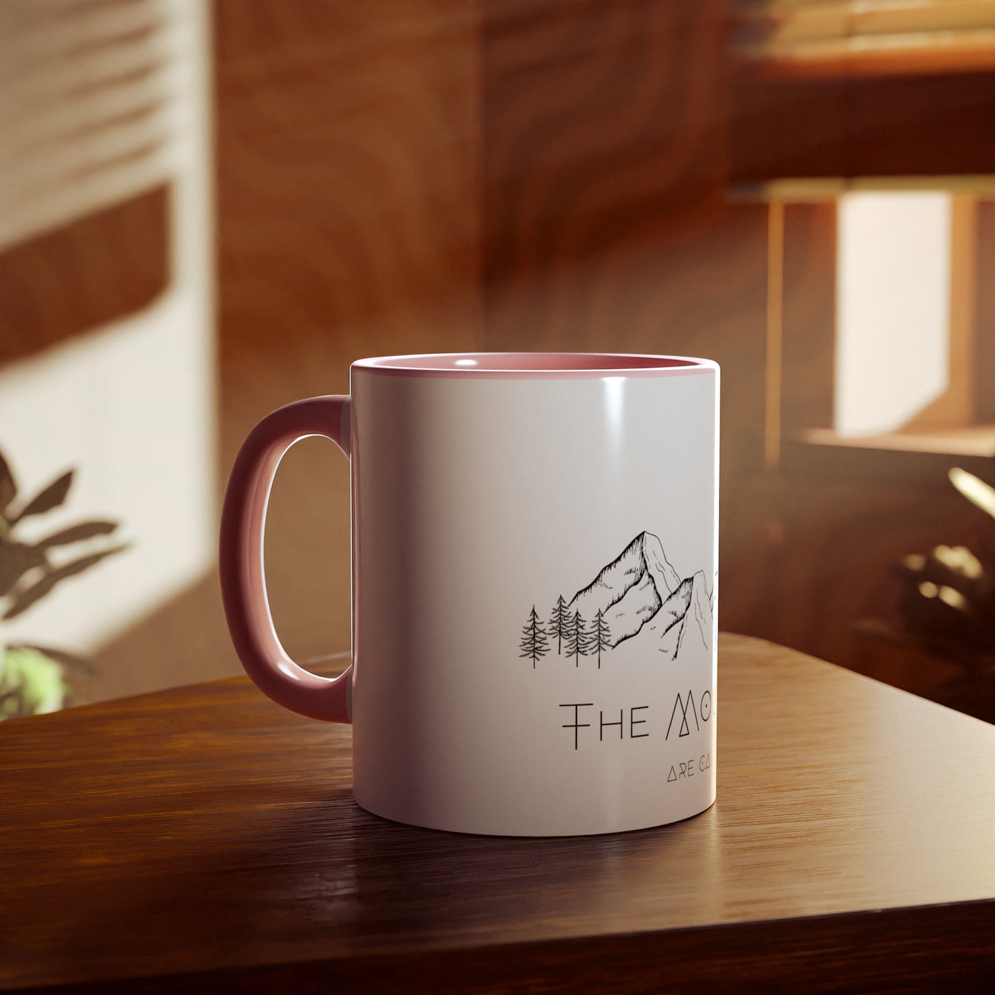 The Mountains Are Calling - Accent Mugs, 11oz