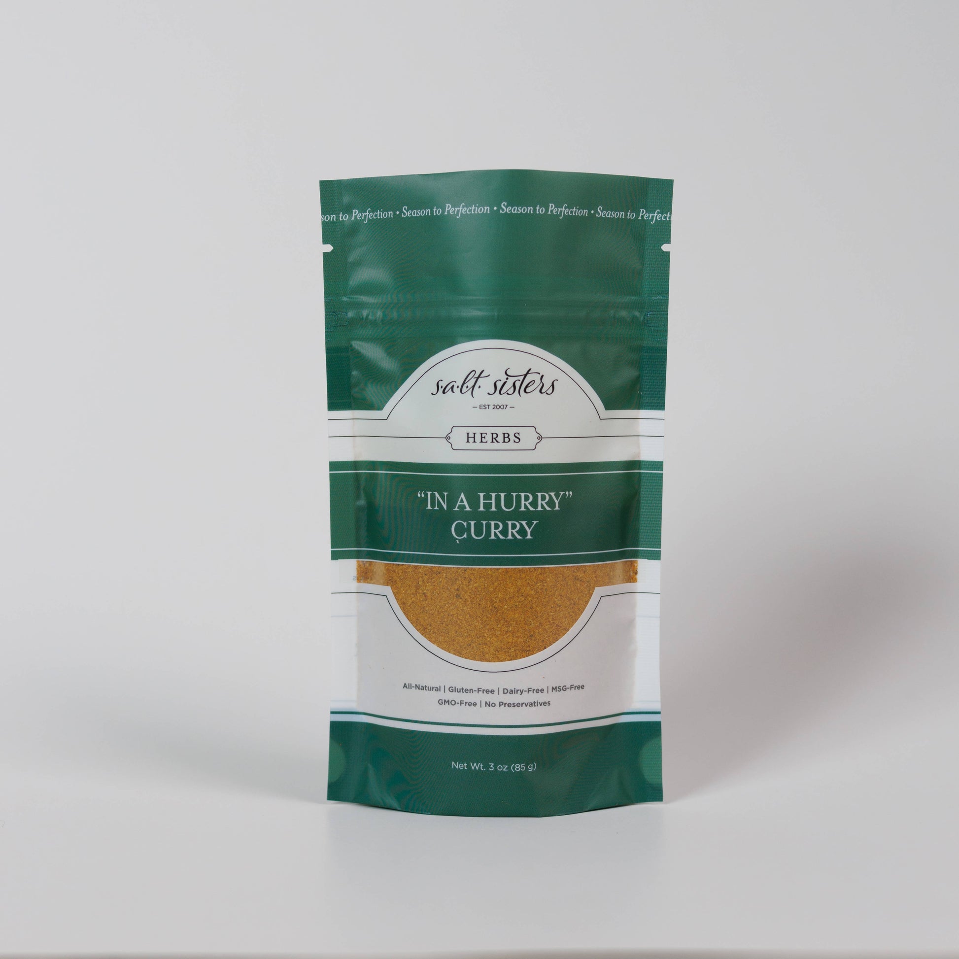 Herb, Spice & Salt Blend - "In a Hurry" Curry - 3 oz Salt Sisters
