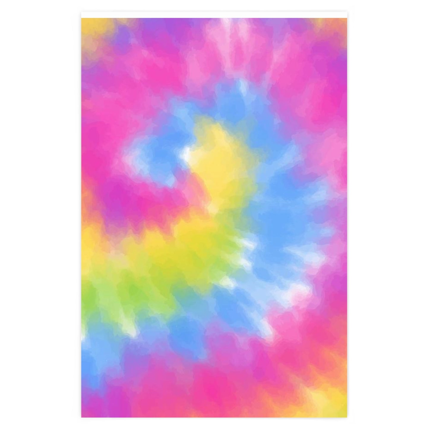 Pink and blue Tye Dye Wrapping Paper