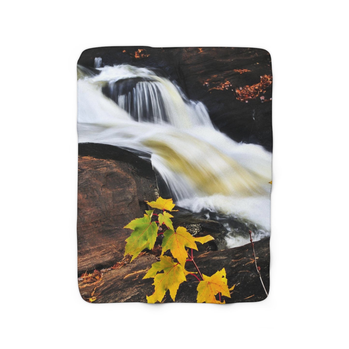 Fall Season Sherpa Fleece Blanket