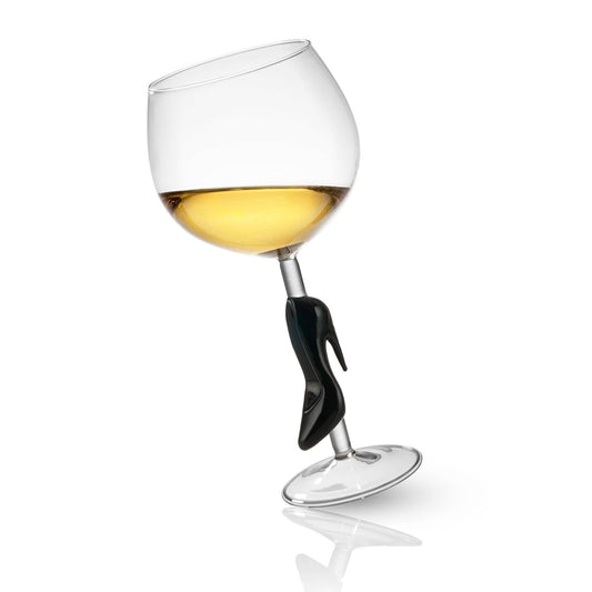 Runway High Heel Wine Glass - black - Gift's For Her